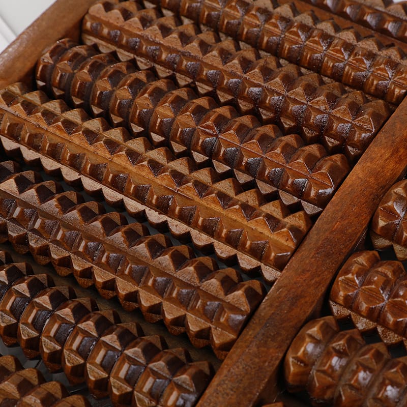Dual Wooden フットローラー - Novolune
